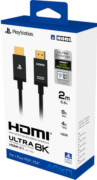 Cable HDMI Hori Cable Hdmi Ultra High Speed 8k (2m) (ps4) Playstation 5 PS5 Hover Image