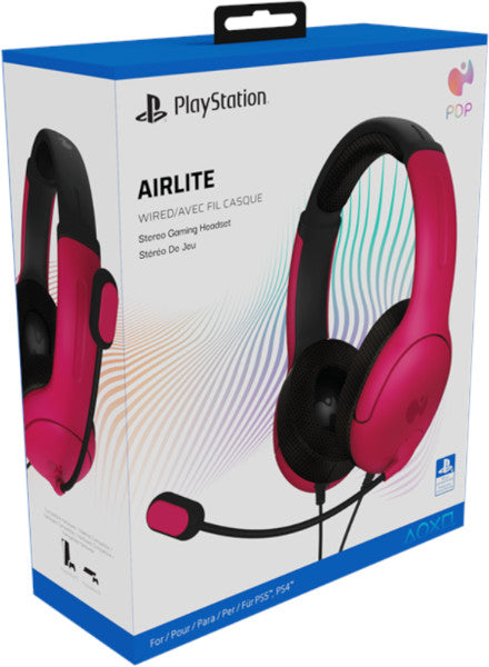 Cascos Pdp Airlite Wired Stereo Gaming Headset Cosmic Red (rojo) (ps4) Playstation 5 PS5 Hover Image