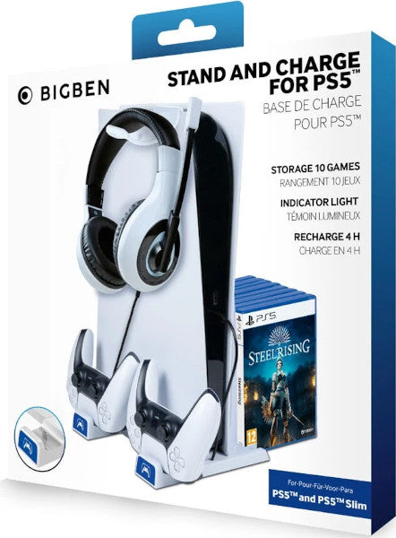 Estación de carga Nacon Stand & Charge Kit (carga Consola Y 2 Dualsense) (slim) Playstation 5 PS5