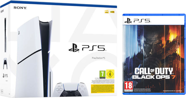 Consola White Slim Edition + Dualsense (1tb) + Call Of Duty Black Ops 7 Hover Image