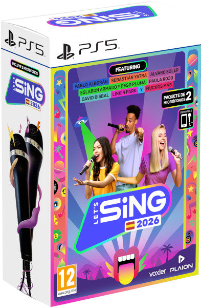 Let's Sing 2026 + 2 Microfonos Sony Playstation 5 PS5 Hover Image