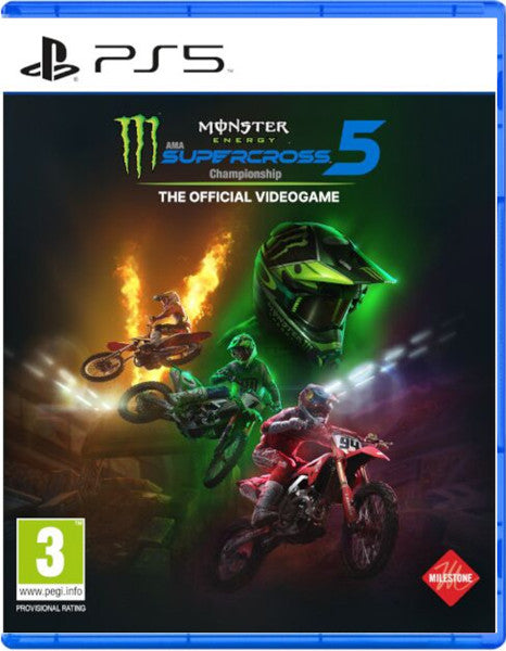 Monster Energy Supercross 5: The Official Videogame Sony Playstation 5 PS5 Hover Image