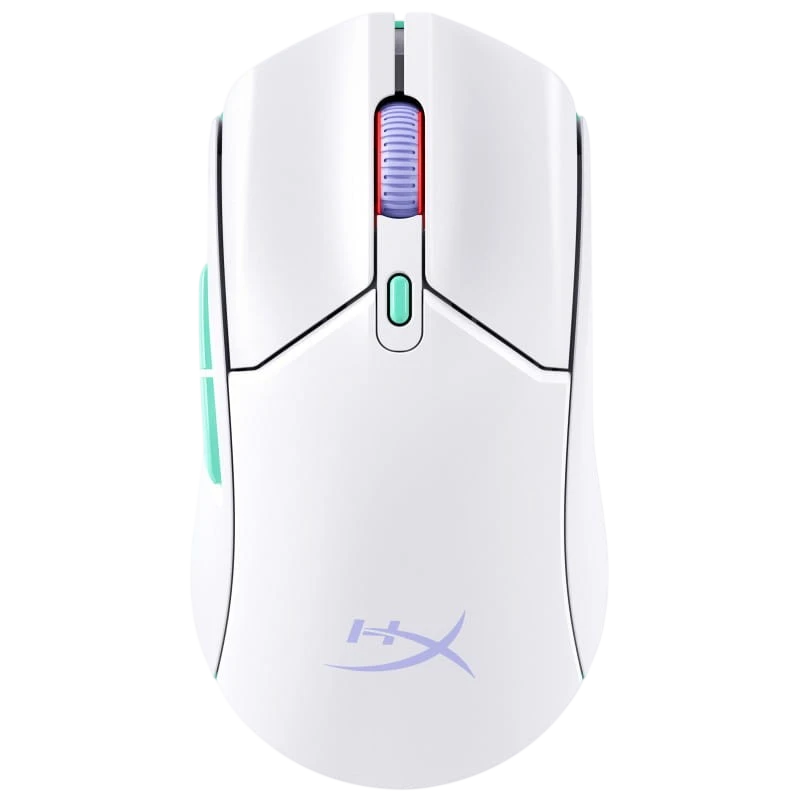 HP HyperX Pulsefire Haste 2 Core inalámbricos - Blanco/Verde/Púrpura