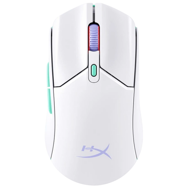 HP HyperX Pulsefire Haste 2 Core inalámbricos - Blanco/Verde/Púrpura Hover Image