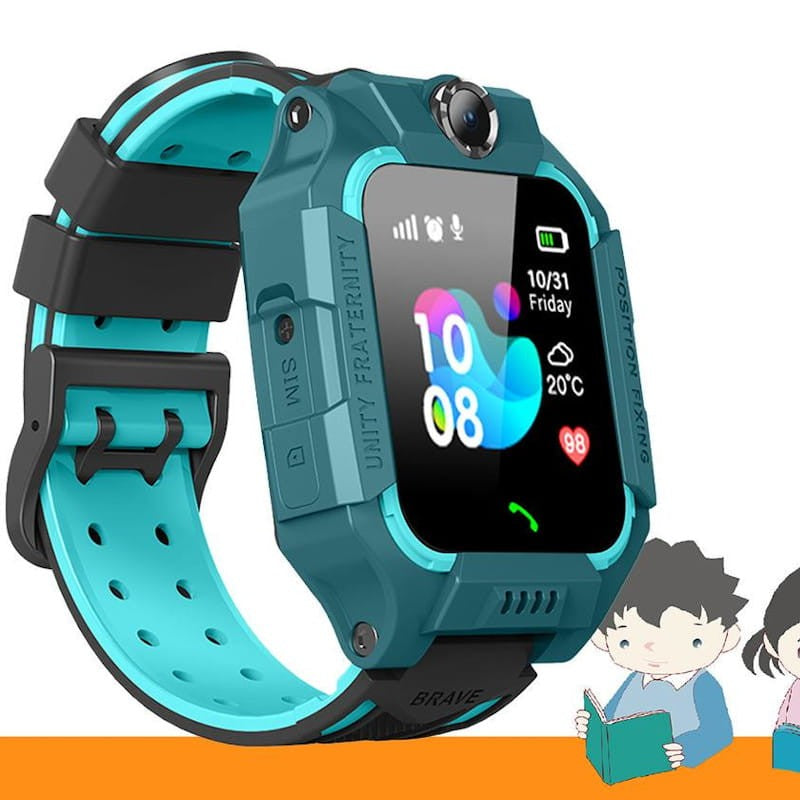 Smartwatch para Nios Q19 Verde - Reloj inteligente