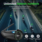 EJEAS Q8 Mesh 6 conductores conversación simultánea - Intercomunicador para Moto