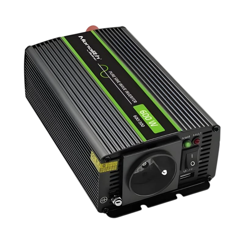 Qoltec Monolith Auto 600 W - Adaptador e Inversor de corriente