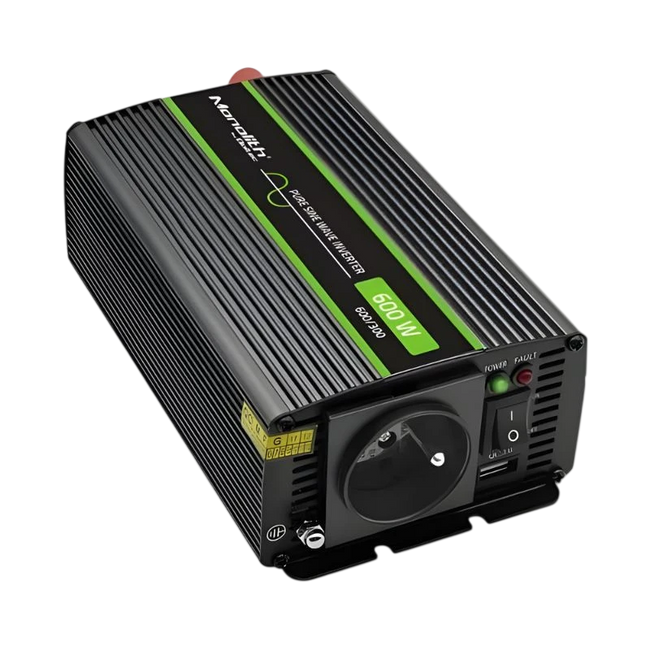 Qoltec Monolith Auto 600 W - Adaptador e Inversor de corriente Hover Image