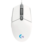Ratón Gaming Logitech G102 Lightsync Blanco - 8000DPI