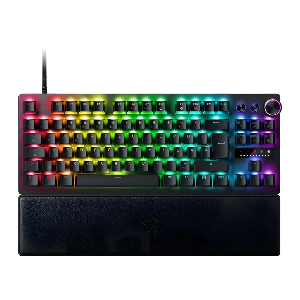 Klawiatura gamingowa Razer Huntsman V3 Pro TKL Razer Analog Optical (Gen 2) przewodowa optyczno-analogowa podwietlana czarna