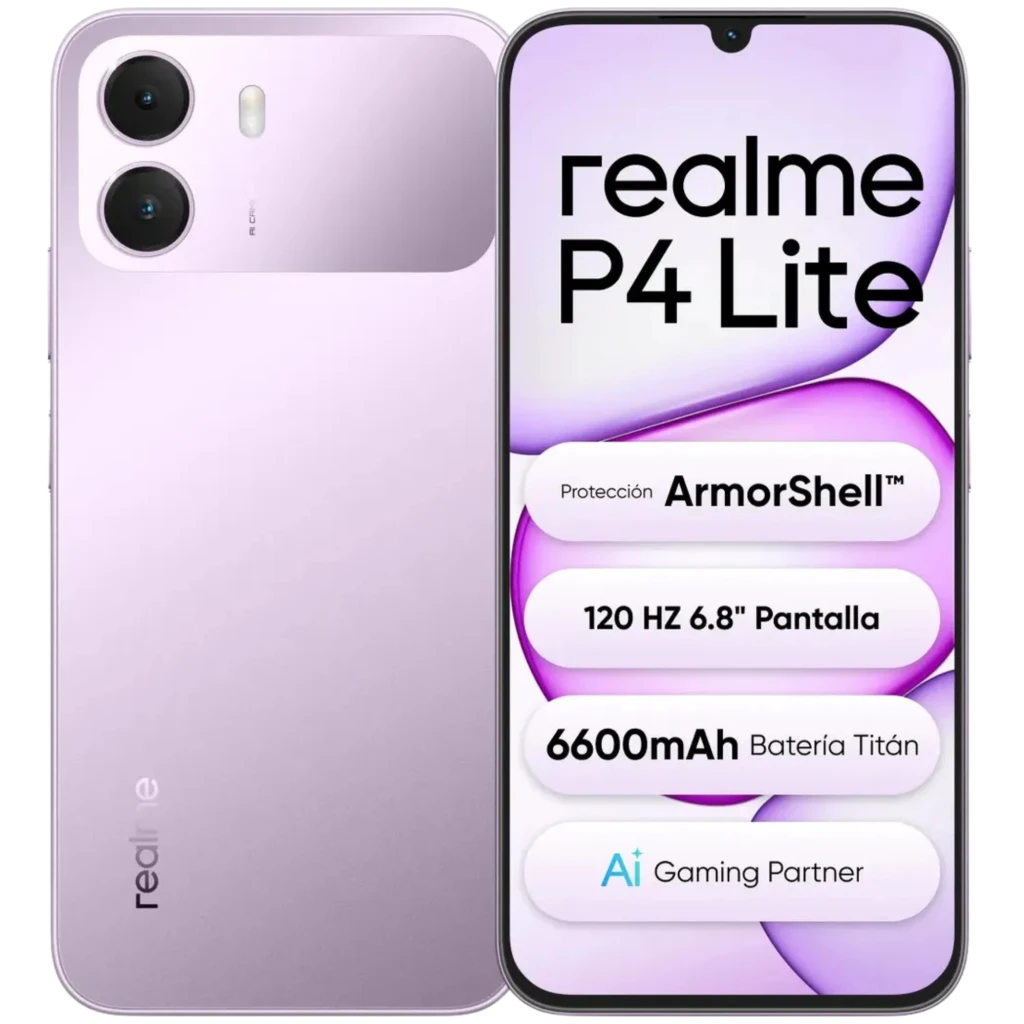Realme P4 Lite 4G 64 GB Lila 4 GB Pantalla IPS 6,74"