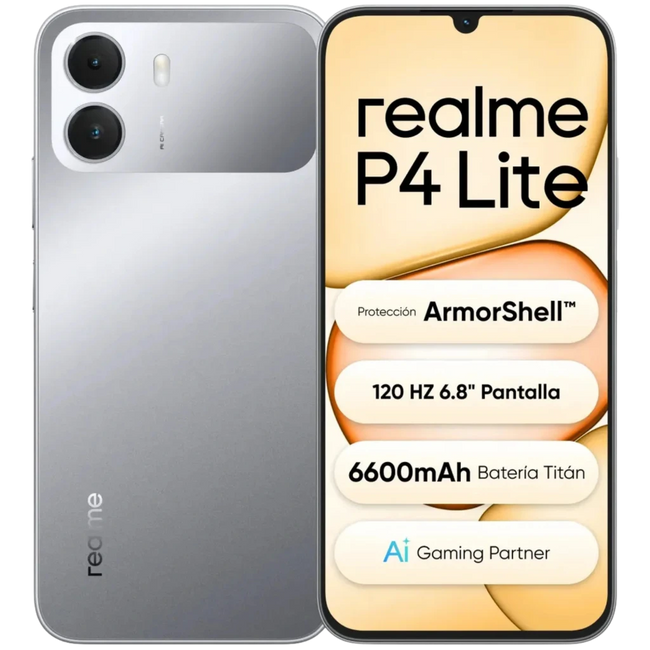 Realme P4 Lite 4G 4GB/64GB Plata Hover Image