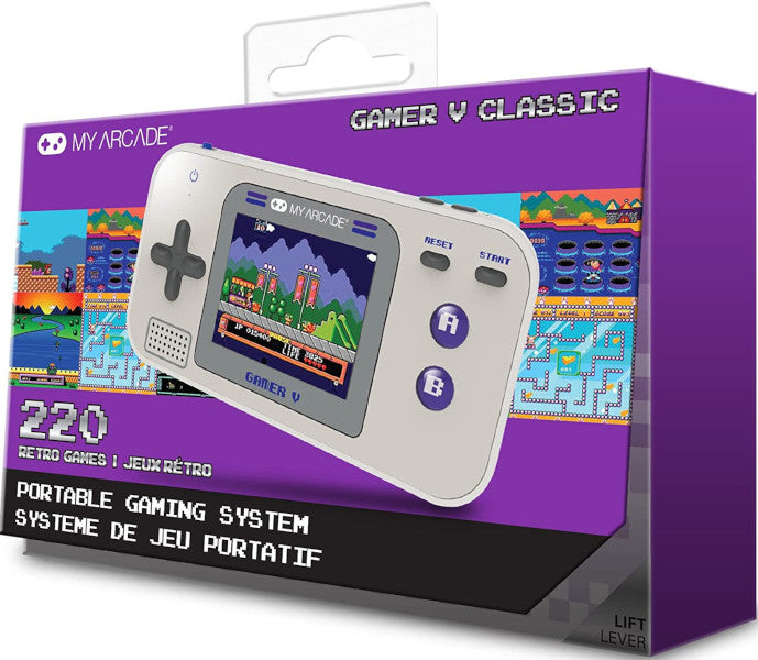 RETRO My Arcade Player Retro Arcade V Classic Gris/lila (220 Games)