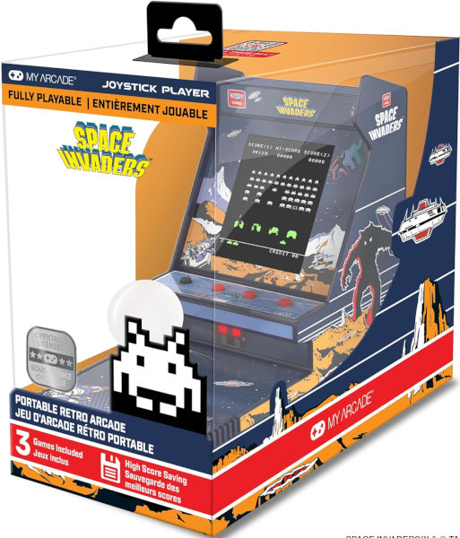 RETRO My Arcade Portable Retro Arcade Joystick Player Space Invaders (3 Games Inluded) Hover Image