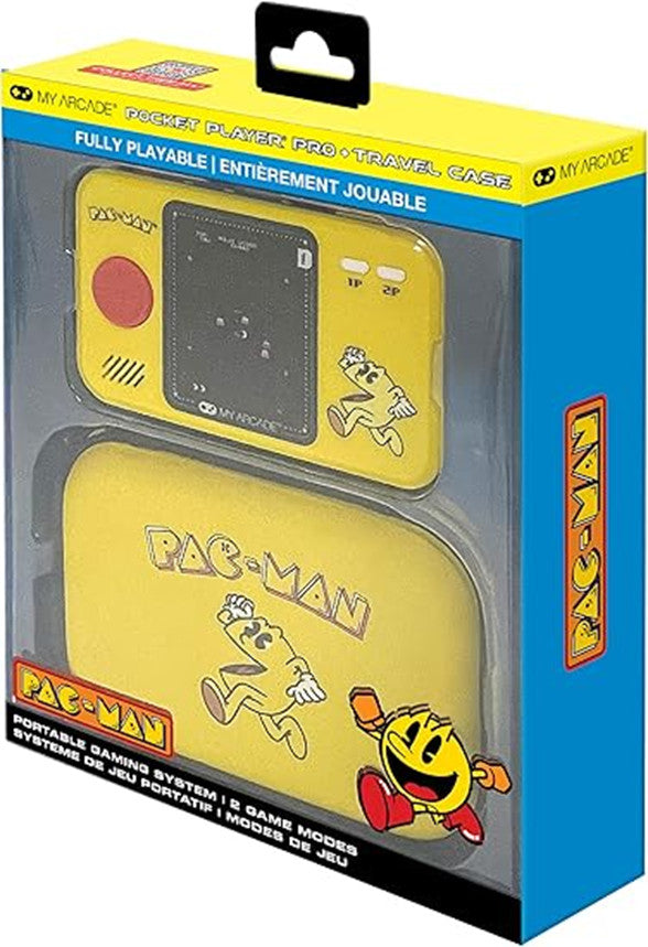 RETRO My Arcade Portable Gaming System Pocket Player Pro Pac-man + Travel Case (2 Game Modes) Hover Image