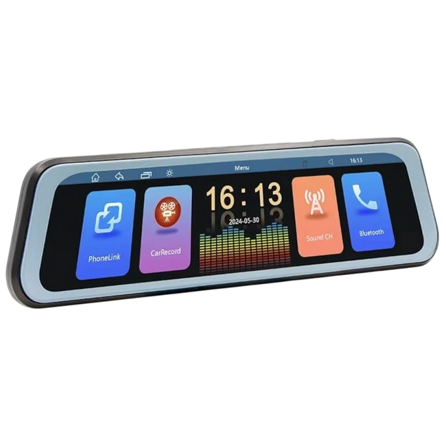 Retrovisor SWM B5319R 9.36 pulgadas Carplay/Android Auto Inalámbrico Negro Hover Image