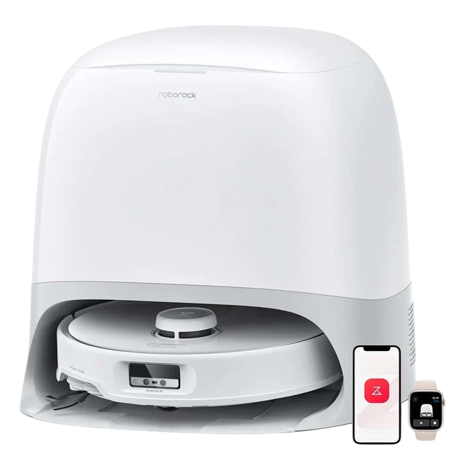 Roborock Qrevo Curv Blanco con Base de autolimpieza Hover Image