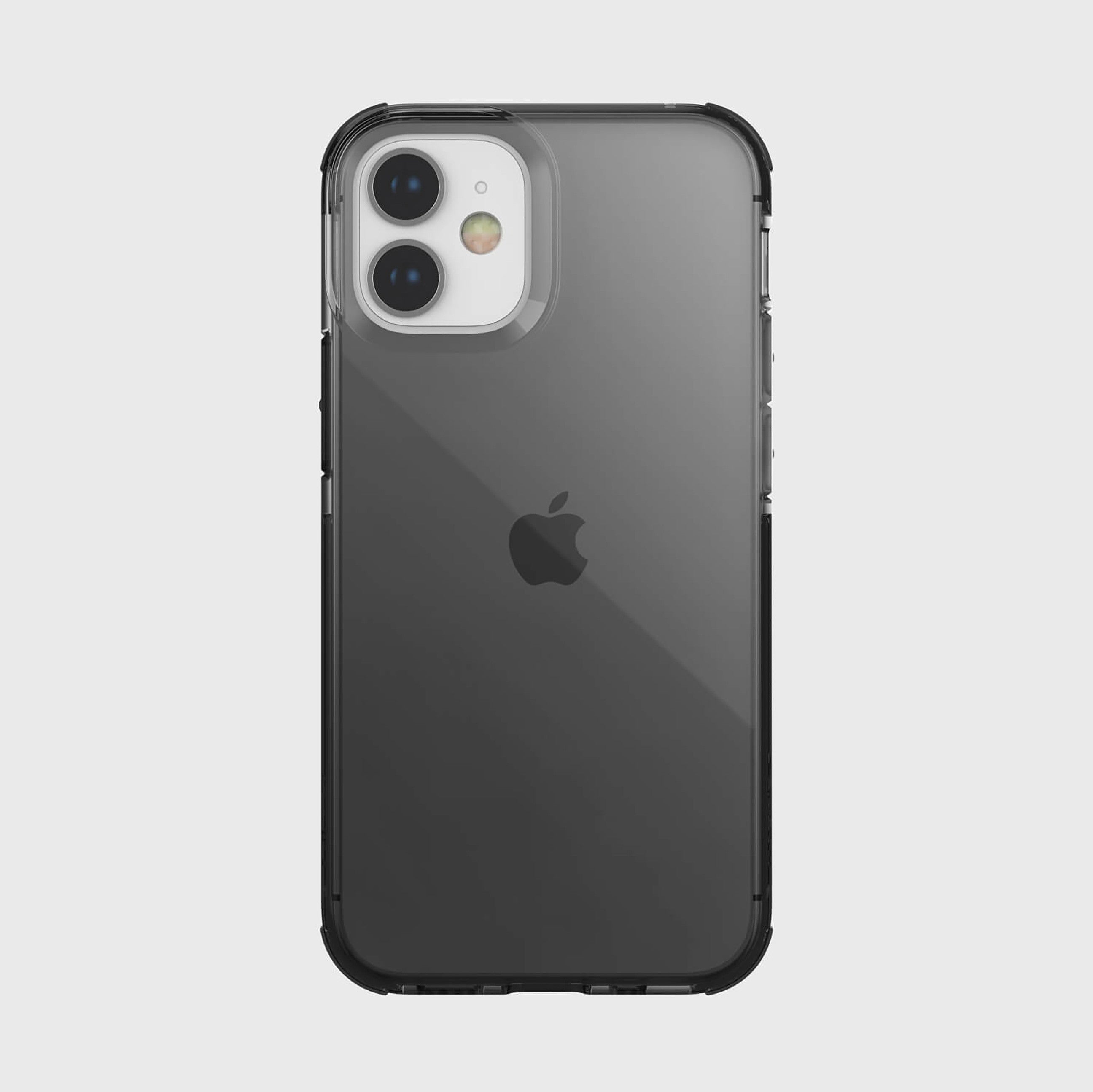Raptic Carcasa Clear Apple Iphone 12 Mini Negra Humo