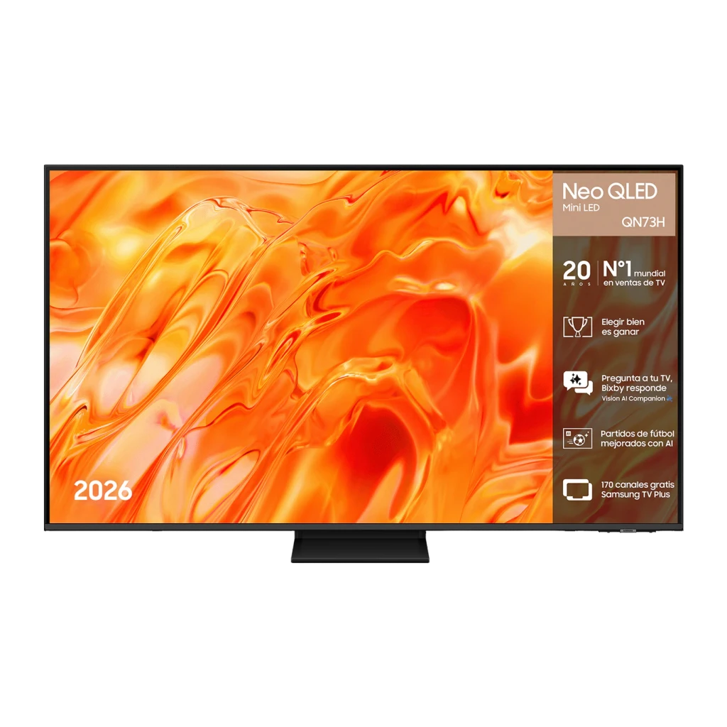 TV Samsung QN73H 65 pulgadas Neo QLED Mini LED 4K Tizen OS Negro