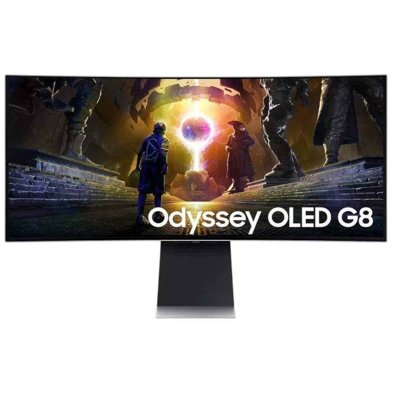 Samsung Odyssey G85SD 34" UWQHD OLED 175Hz FreeSync Curvo Plata