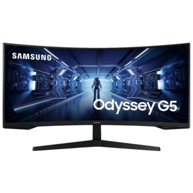 Samsung Odyssey G5 LC34G55TWWP 34 QHD VA UltraWide Curvo 165Hz FreeSync Premium Negro Hover Image