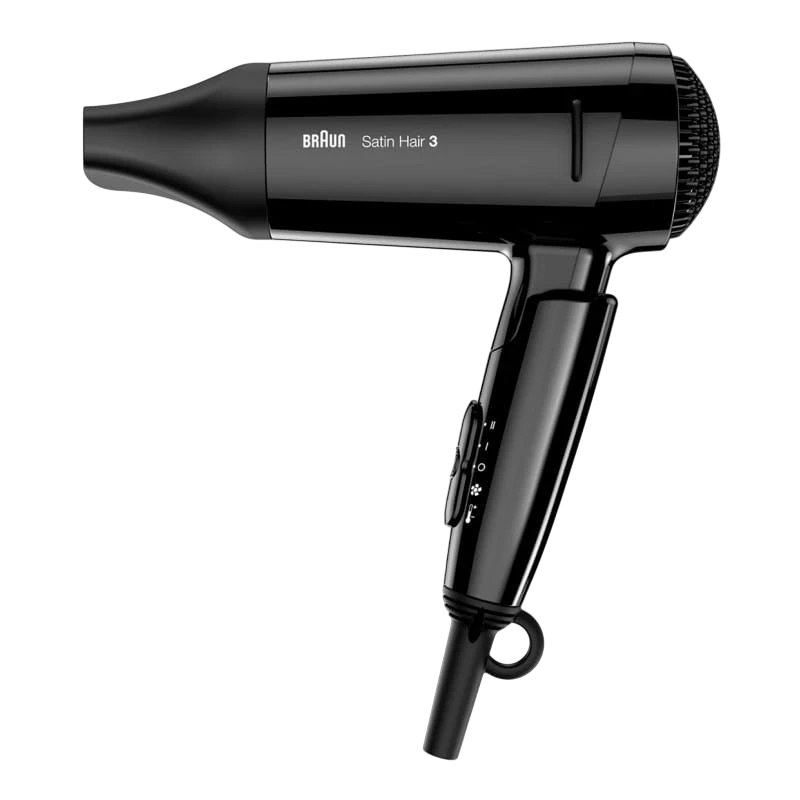 Braun Satin Hair 3 HD350 Negro 1600W iónico 2 temperaturas Secador de pelo