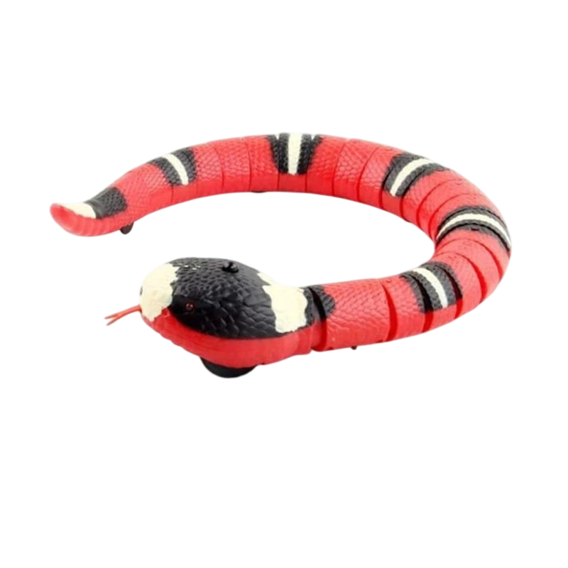 Serpiente Astuta Roja con Detección Inteligente 9909s - Juguete Interactivo para Gatos