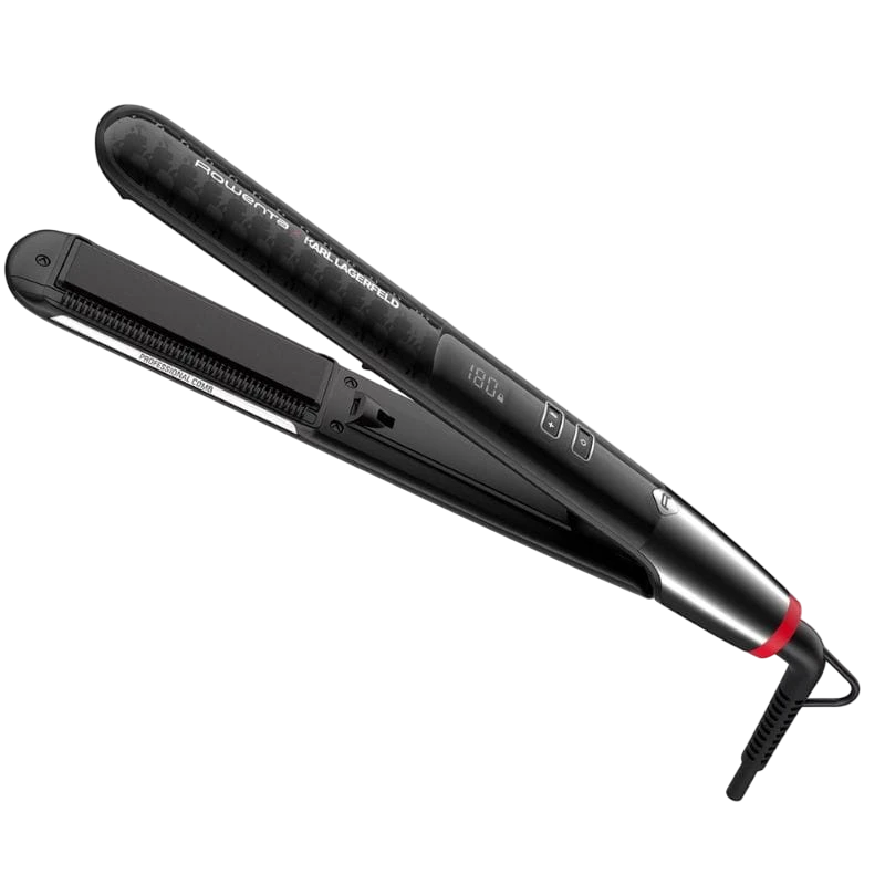 Rowenta X Karl Lagerfeld SF466LF0 Negro 210C iónico 8 temperaturas Plancha de pelo