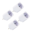 Enchufe inteligente Shelly Plug M Gen3 Pack 4 Blanco Medición de consumo Matter WiFi