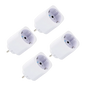 Enchufe inteligente Shelly Plug M Gen3 Pack 4 Blanco Medición de consumo Matter WiFi