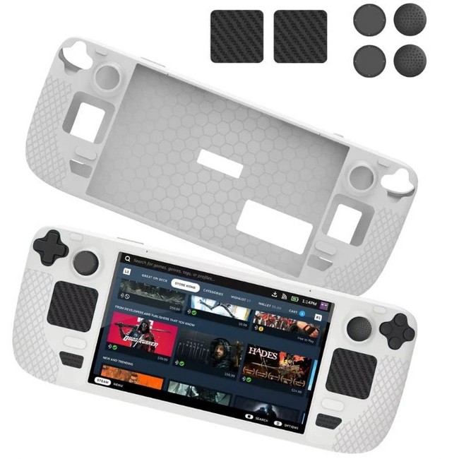 Funda Silicona Gris para Steam Deck / Steam Deck OLED Hover Image