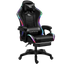 Silla Gaming PowerGaming LED RGB Negro con Reposapiés