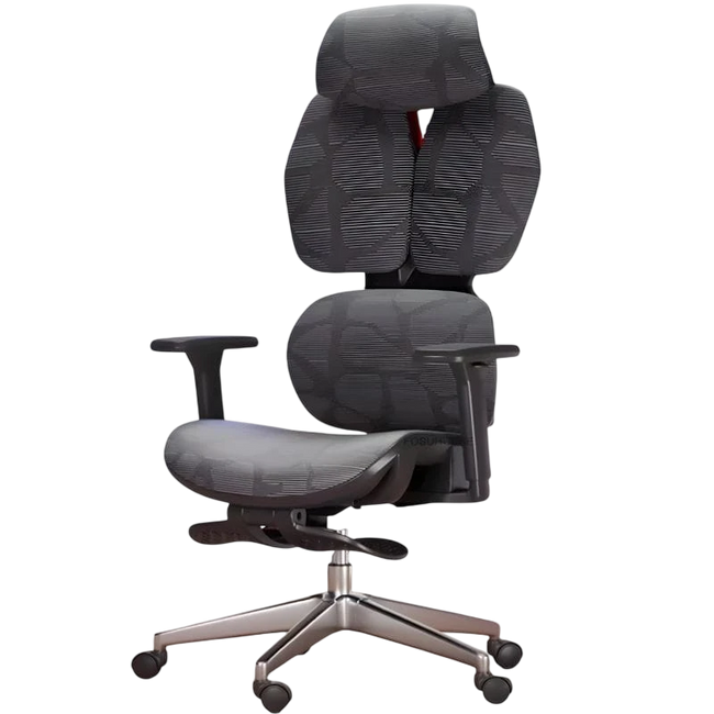 Silla Gaming Ergonómica Crato Gris Hover Image