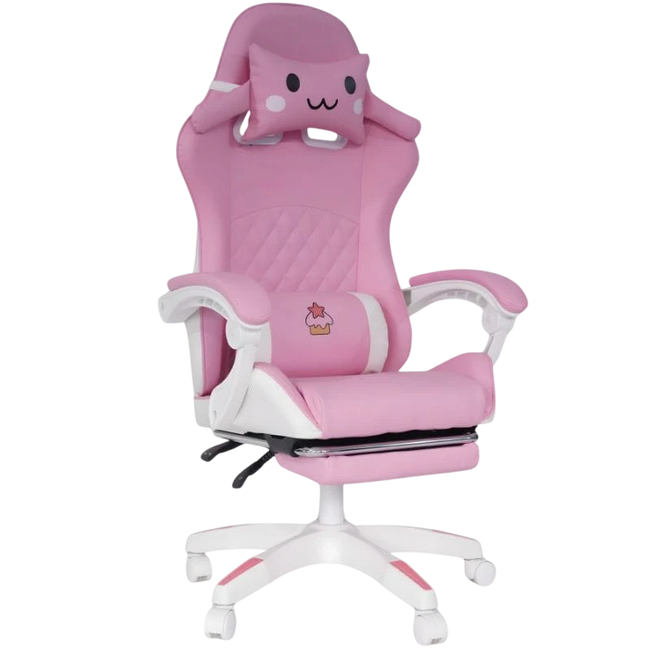 Silla Gaming PowerGaming Sakura Neko con reposapiés Hover Image