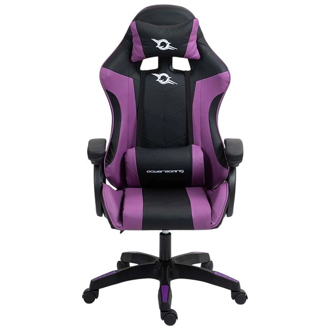 PowerGaming Silla Altavoz Masaje Negro+Lila Hover Image