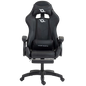 PowerGaming Silla 7 puntos Masaje Reposapiés Negro