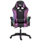 PowerGaming LED RGB Silla Negro+Lila