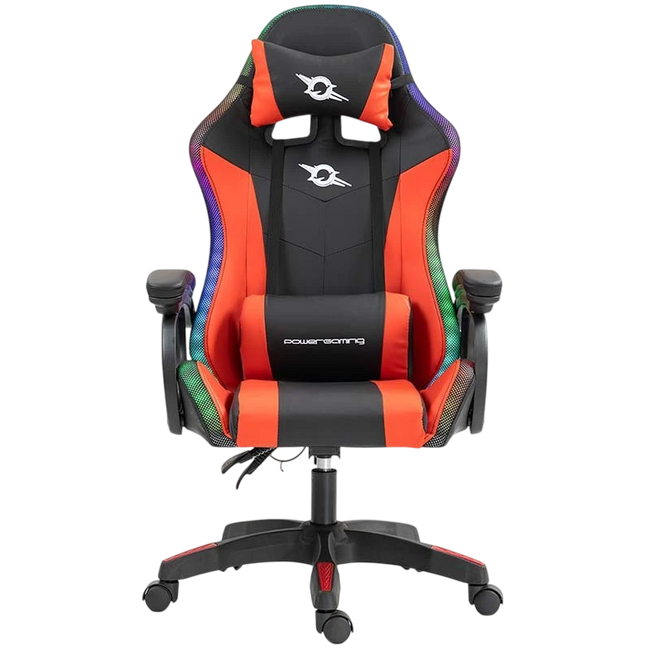 PowerGaming LED RGB Silla Negro+Rojo Hover Image