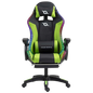 PowerGaming LED RGB Silla Reposapiés Negro+Verde