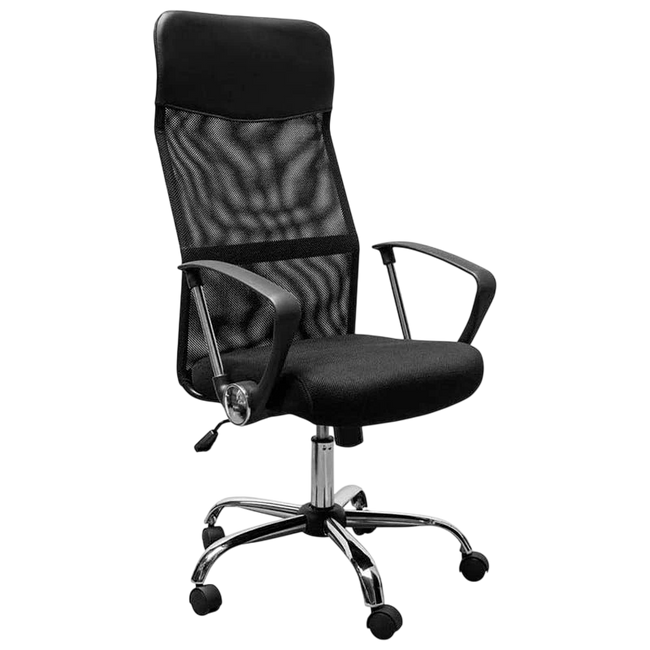 Silla de Oficina Powerbasics Mesh Negro con Respaldo Reclinable Hover Image