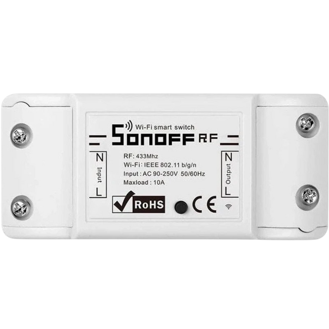 Smart switch WiFi + RF 433 Sonoff RF R2 Hover Image