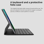 Funda Smart Case con Teclado para Xiaomi Pad 6 Blanco