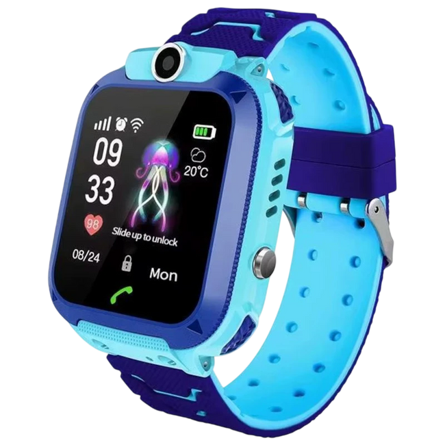 Smartwatch para Nios Q12 Azul - Reloj inteligente Hover Image