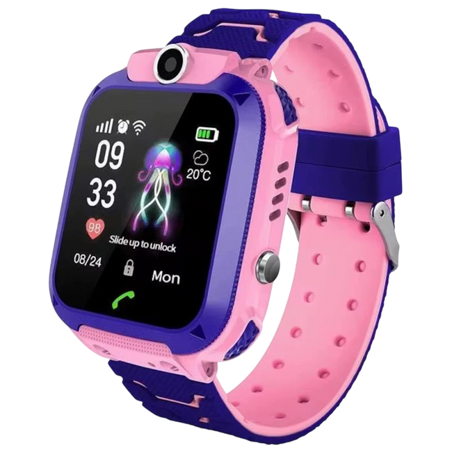 Smartwatch para Nios Q12 Rosa - Reloj inteligente Hover Image