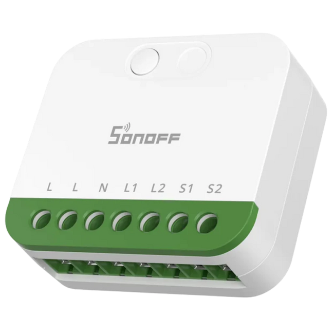 Sonoff MINI-2GS Matter - Miniswitch Wi-Fi de dos canales Hover Image