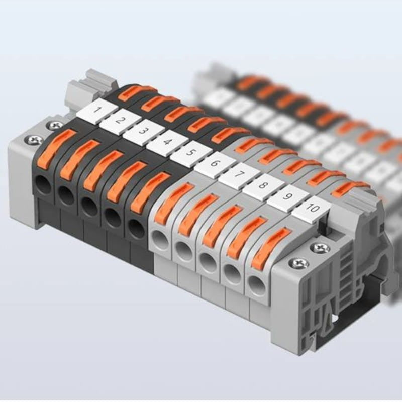 Sonoff 211 Gris - Conector de Cables para Carril DIN Pack de 20 unidades