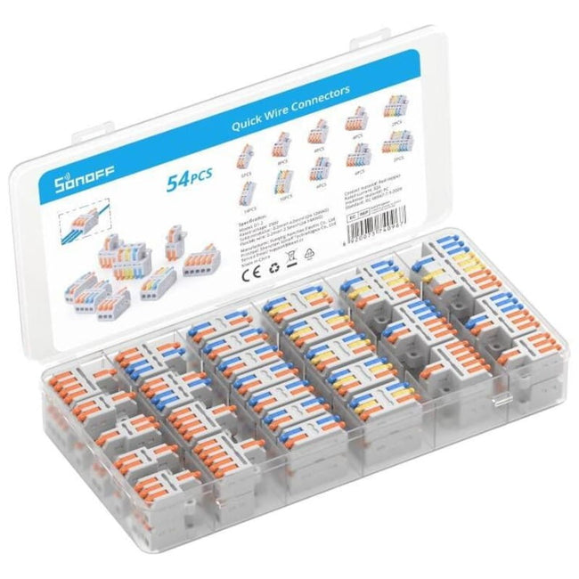 Sonoff D1-2 Gris - Conector para Empalme de Cables 54 Pcs Hover Image