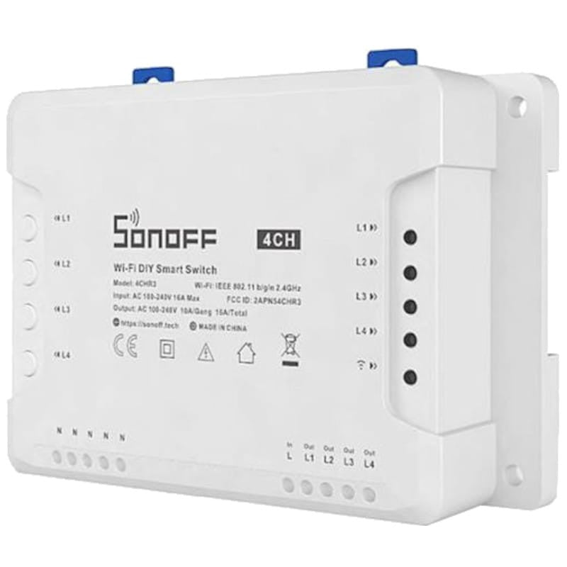 Sonoff 4CH Pro R3 Wifi Smart Switch con Control RF - Relé inteligente