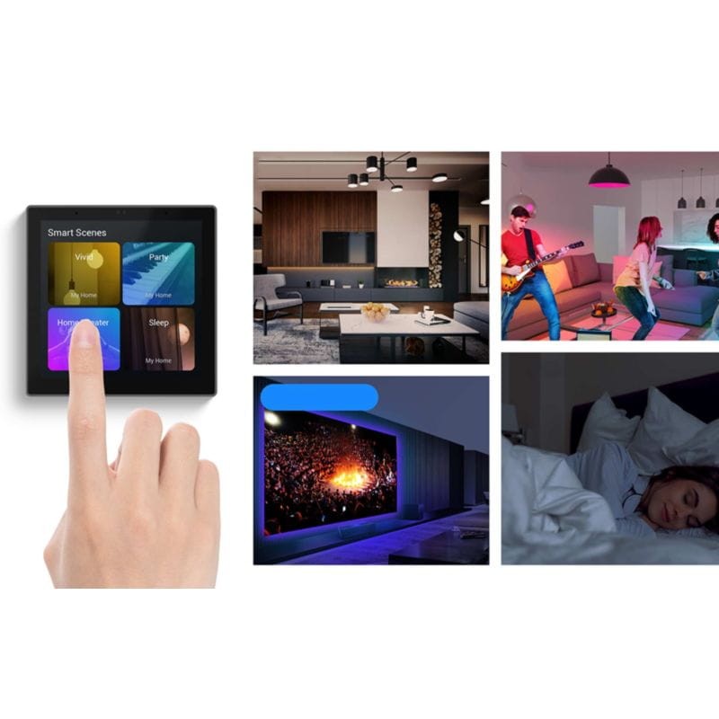 SONOFF NSPanel Pro Negro - Centro de Control Táctil para Hogar Inteligente con Pantalla táctil y hub Zigbee
