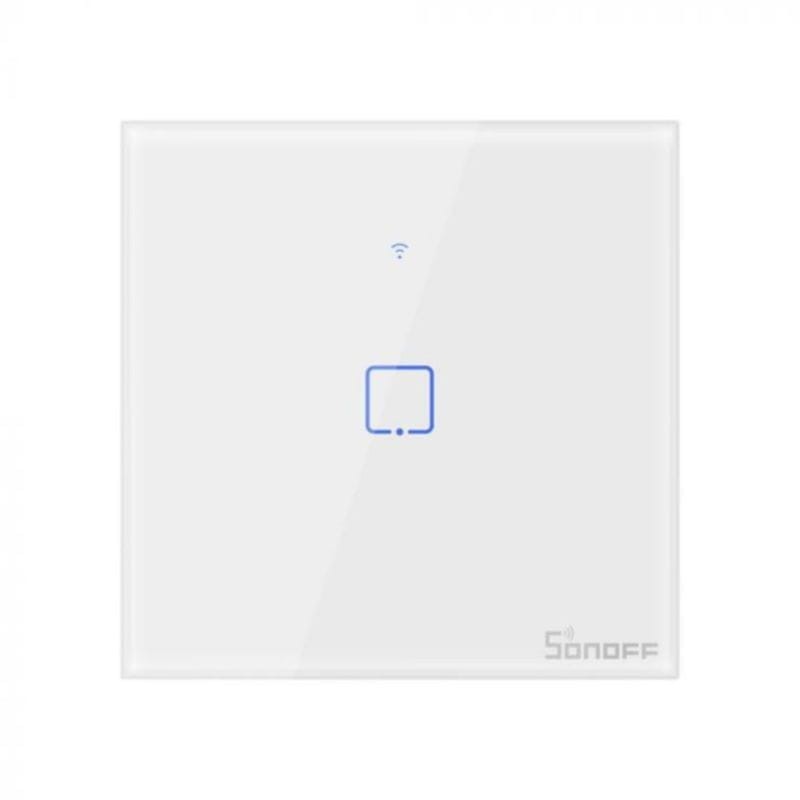 Sonoff T0 1C WiFi - Interruptor Táctil Inteligente Blanco Compatible con Alexa, Google Assistant e IFTTT